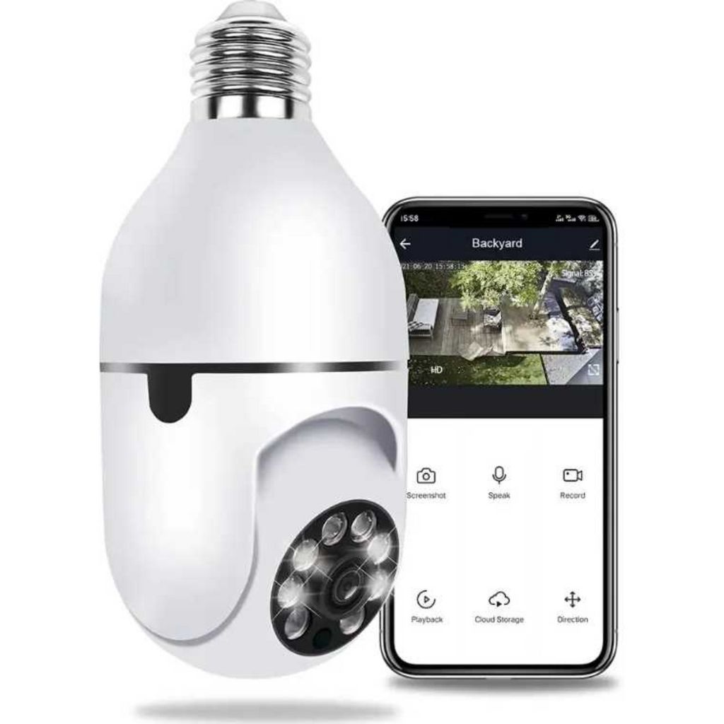 360° Bulb CCTV Camera