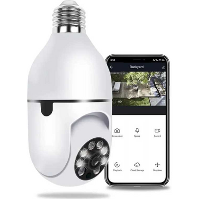360° Bulb CCTV Camera