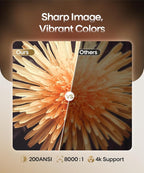 Rotatable Portable Projector for Home & Outdoor Use