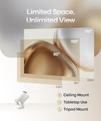 Rotatable Portable Projector for Home & Outdoor Use