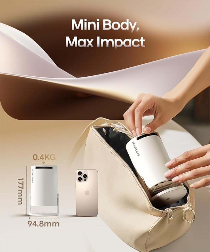 Rotatable Portable Projector for Home & Outdoor Use